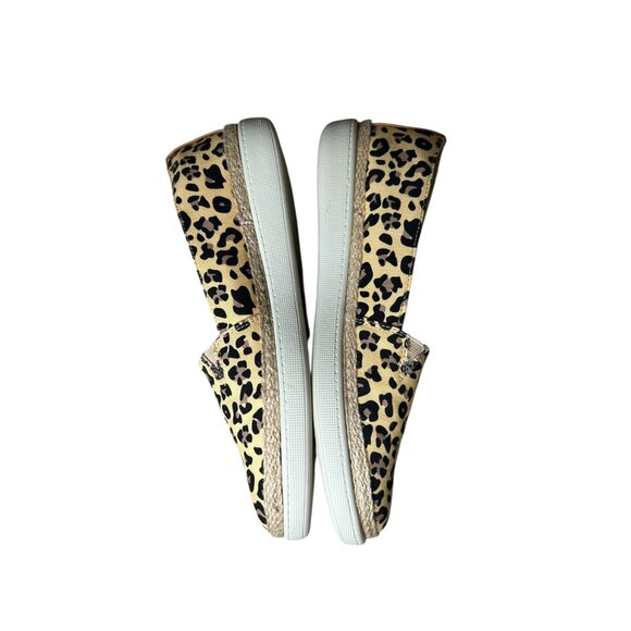 Trotters Accent Shoes Sneakers Leopard Leather Women's Size 9.5 Slip On - Picture 5 of 11